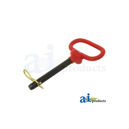 A & I Products Hitch Pin, Red Handled 1/2" x 3 5/8 7" x5" x1" A-HP101